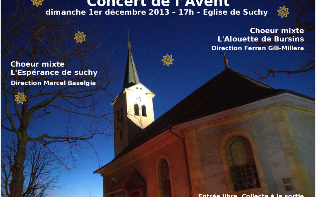 Décembre 2013 : Concert de l&rsquo;avent à Suchy