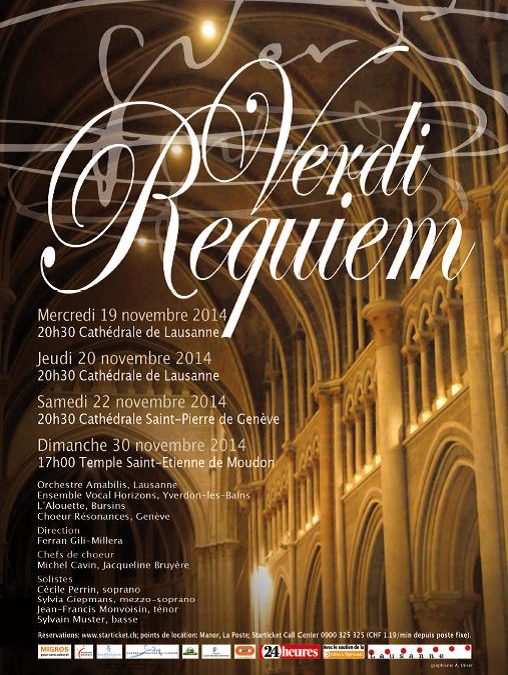 Novembre 2014 : Requiem de Verdi