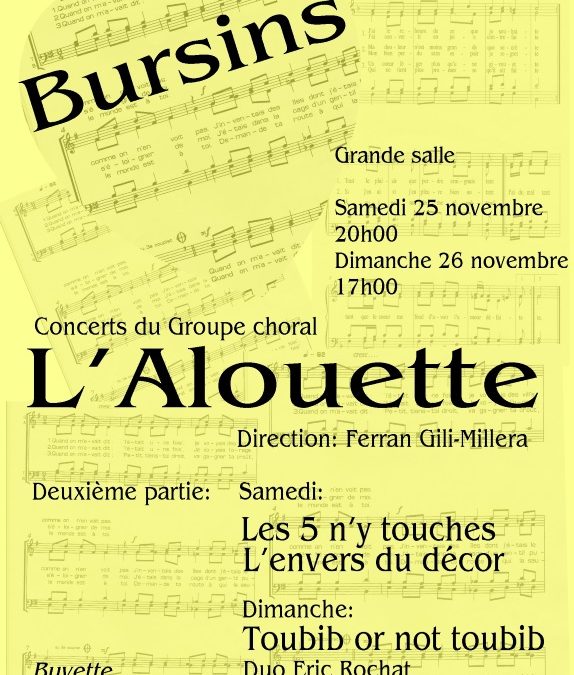 Novembre 2017 : Soirées